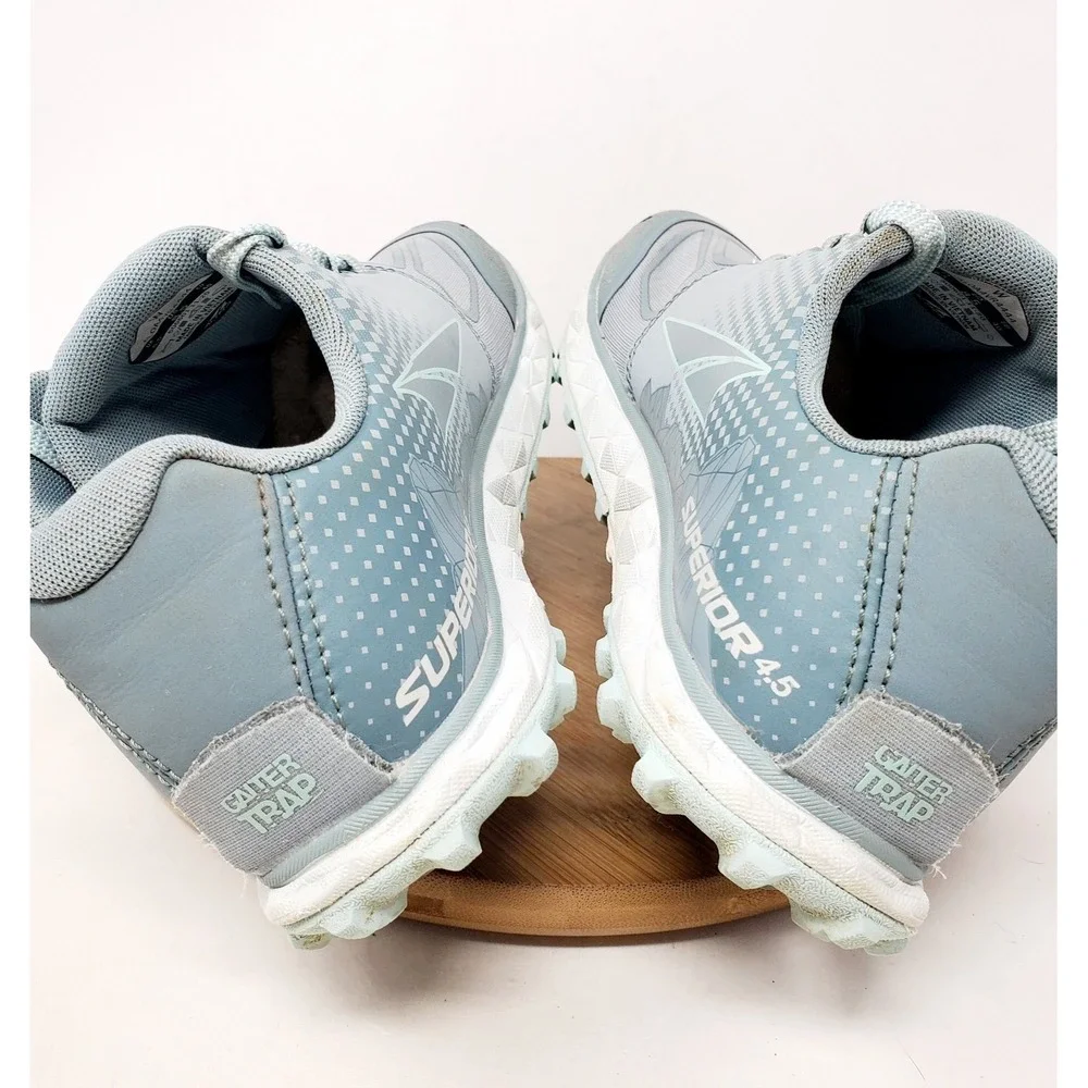 Altra Superior 4.5 Shoes Womens 8.5 Blue Trail Running Hiking Barefoot Sneaker